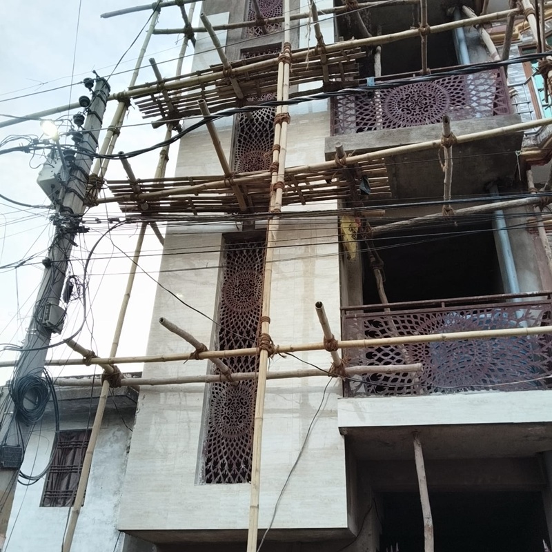 Jaali Facade Residence Residential Construction project in Lucknow