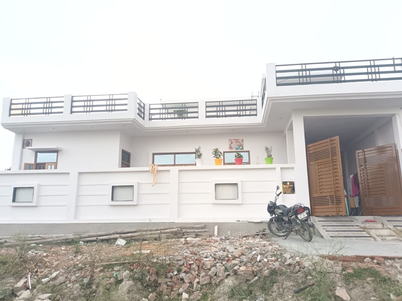 Premium Duplex Front Elevation Completed Residence project in Lucknow